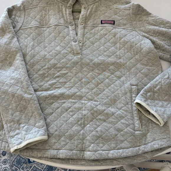 Vineyard Vines Quilted Dreamcloth Snap Shep Shirt-Large - Picture 2 of 4